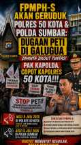 Dua Aksi Besar Disiapkan, FPMPH-S Desak Polda Sumbar Bersihkan Dugaan Mafia PETI