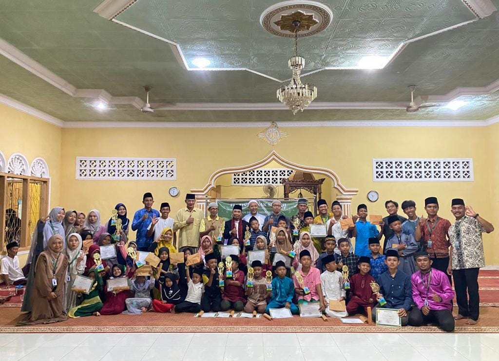 Mahasiswa KKN Suska Riau Taja Festival Anak Sholeh