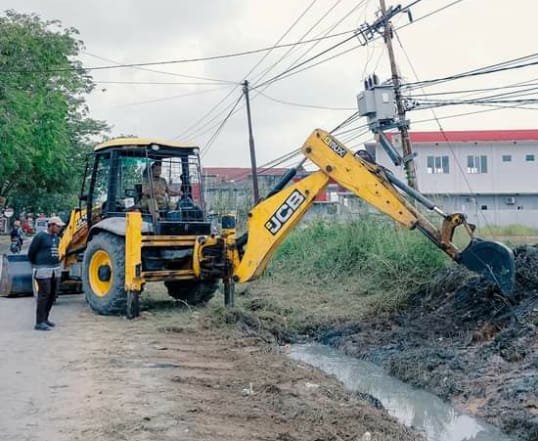 Atasi Banjir di Darma Bakti, PUPR Bangun Drainase di Jalan Guru