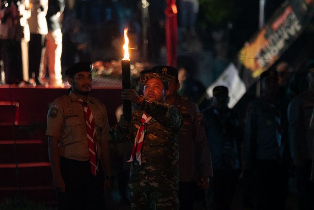 Begini Momen Kebersamaan di malam Api Unggun Jambore Karhutla 2025