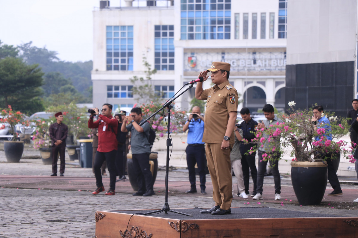 Pj Walikota Pimpin Apel Gabungan Pasca Libur Hari Raya Idulfitri