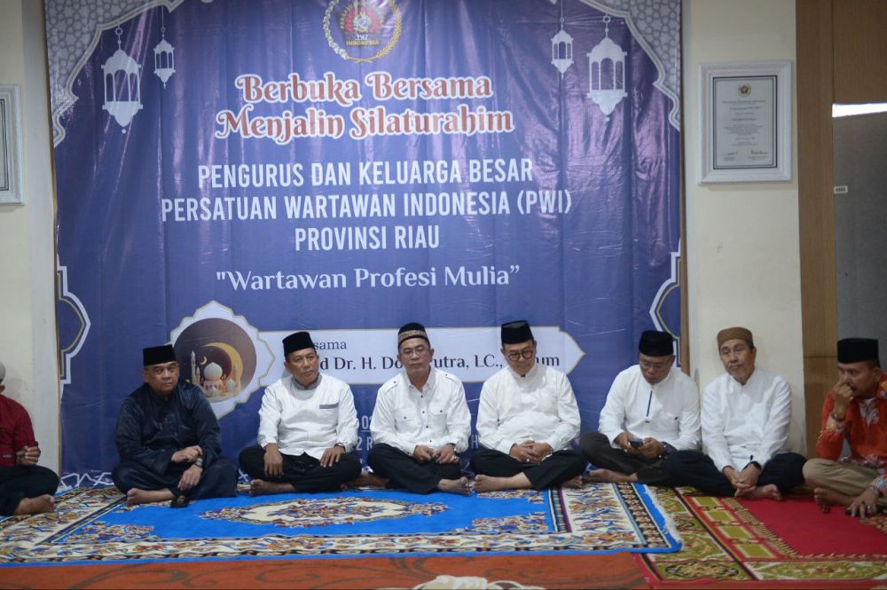 PWI Riau Gelar Buka Puasa Bersama, Tiga Gubernur Riau pada Masanya Ikut Hadir