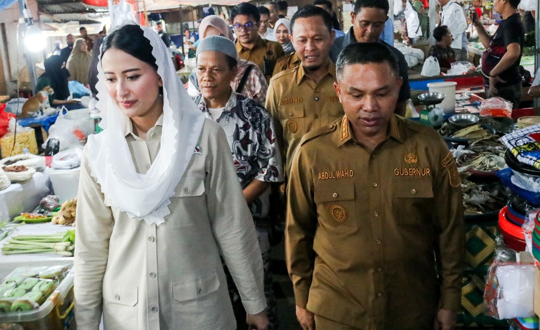 Wamendag Kunker ke Pasar Cik Puan, Pemko Pekanbaru Dinilai Mampu Kendalikan Inflasi