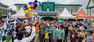 Kerukunan Umat Beragama Jadi Sorotan di Jalan Santai HAB Ke-79 RI Kemenag Bengkalis