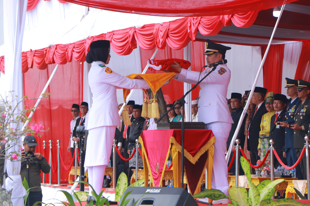 Duplikat Bendera Pusaka Merah Putih Berkibar Sempurna, Pj Wali Kota Risnandar Bersyukur