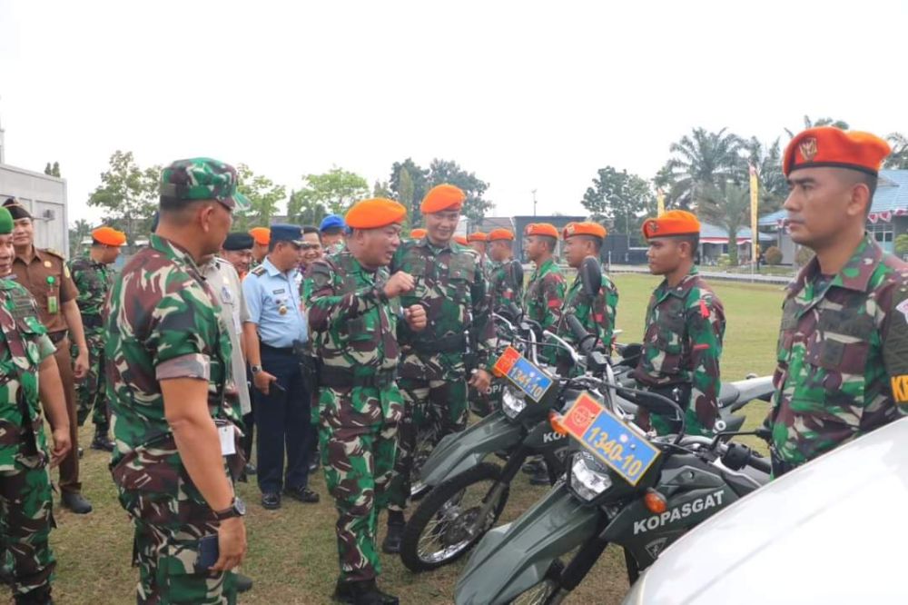 Kopasgat Lanud Rsn Ikuti Latihan Penanggulangan Bencana