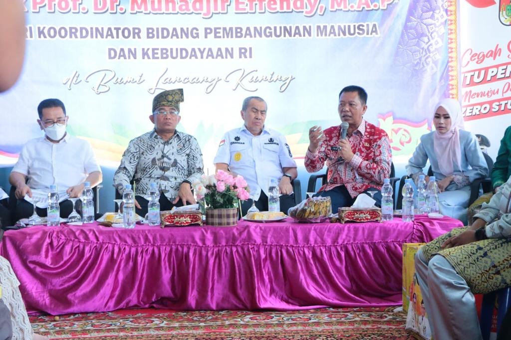 Sekdako Pekanbaru Dampingi Menko PMK Tinjau Perkembangan Penanganan Stunting di Pekanbaru