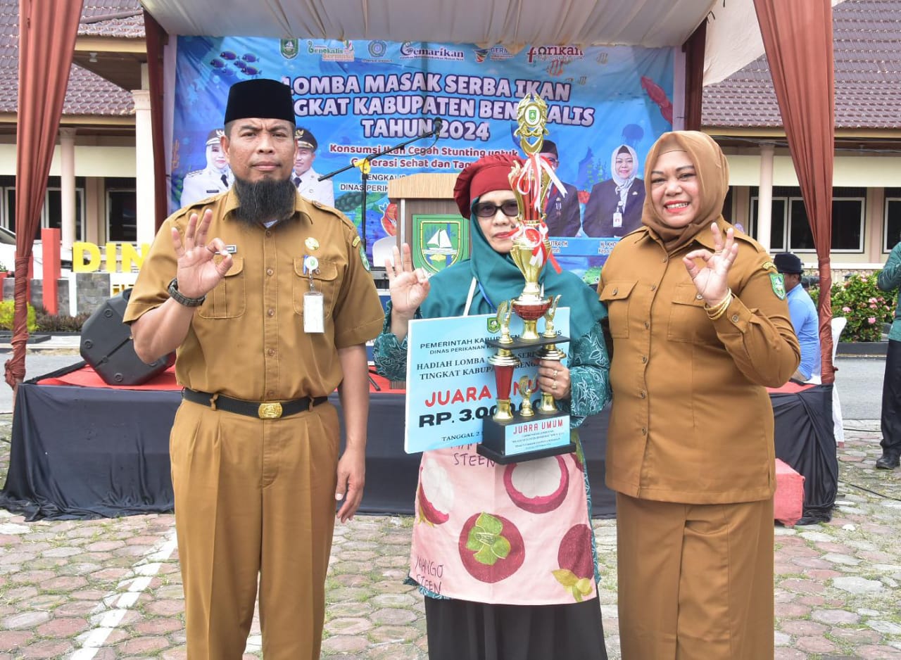 Dinas Perikanan Gelar Lomba Masak Serba Ikan, Kecamatan Mandau Keluar Sebagai Juara Umum